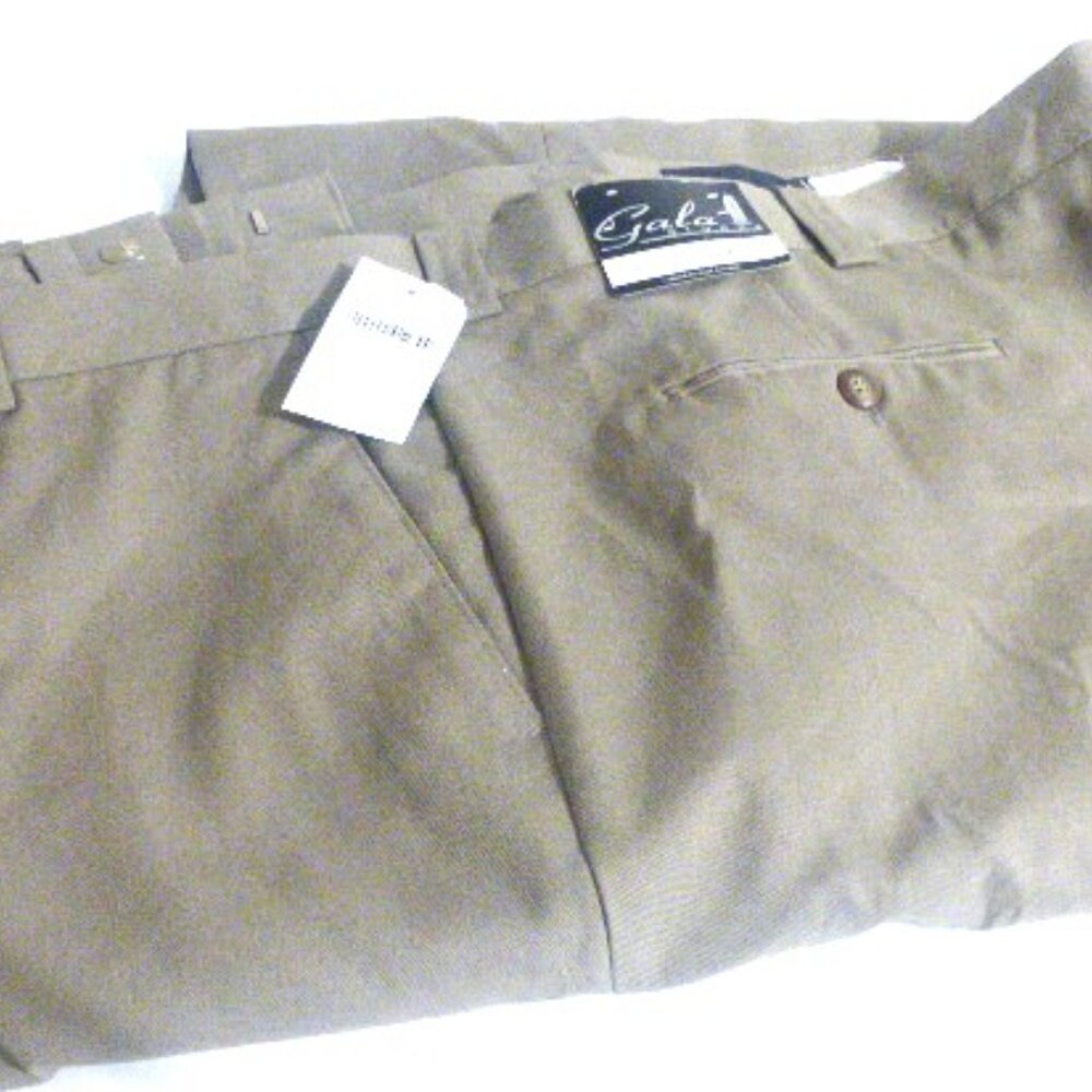 NEW Gala Siacks MEN'S PANTS Size 60 BIG & TALL Men's Slacks Polyester / Cotton
